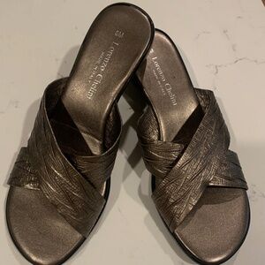 Lorenzo Chelini Bronze Metallic Sandal in 8 M